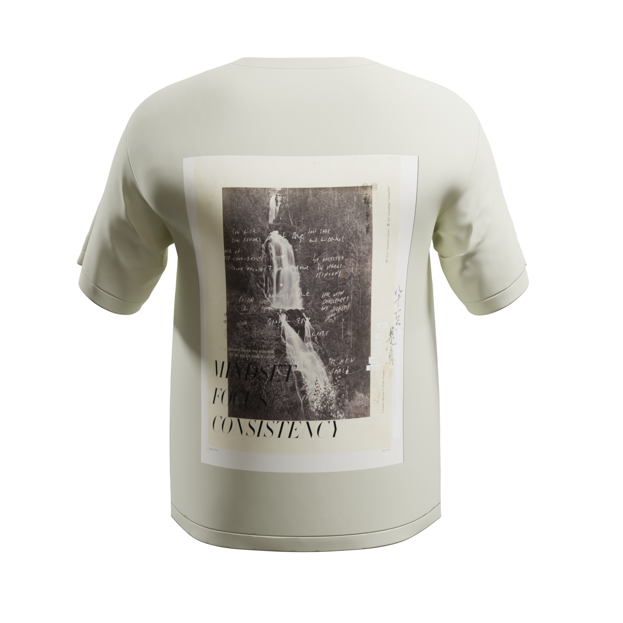 Y2 SHIRT - MINDSET FOCUS CONSISTENCY (VINTAGE-WHITE EDITION)