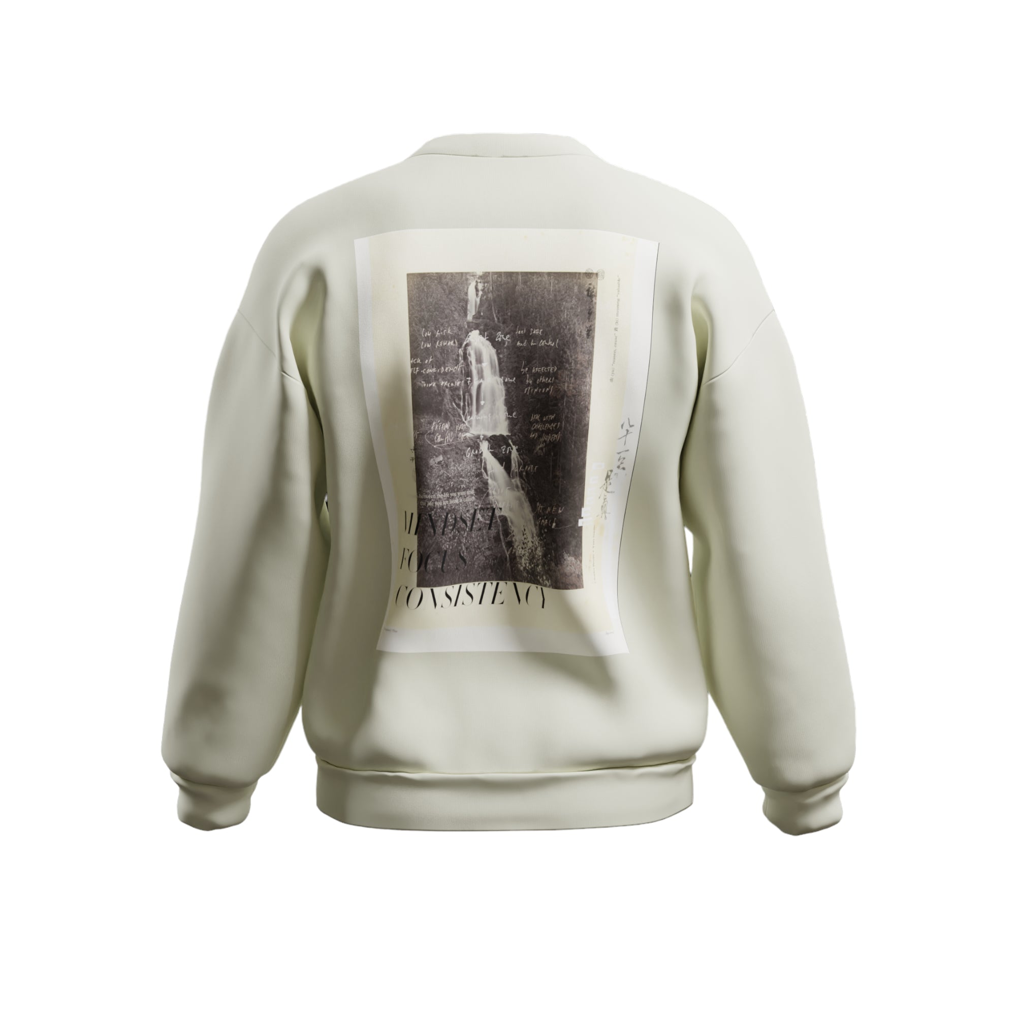 Y2 SWEATER - MINDSET FOCUS CONSISTENCY (VINTAGE-WHITE EDITION)